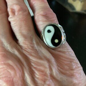 Sterling Yin Yang Ring
